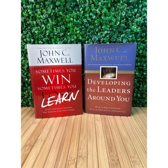 Bundle Of John Maxwell Sometimes You Win Sometimes You Learn Hard Cover Books - Picture 1 of 16